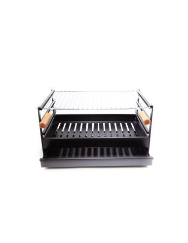 BARBACOA CARBON LEÑA MESA 700X400X320