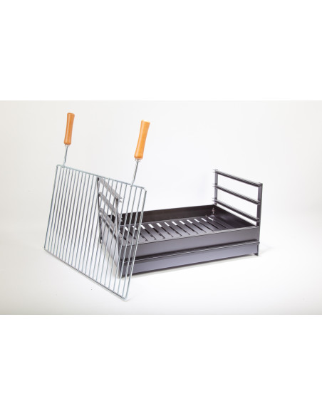 BARBACOA CARBON LEÑA MESA 700X400X320