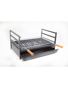 BARBACOA CARBON LEÑA MESA 600X400X320 m