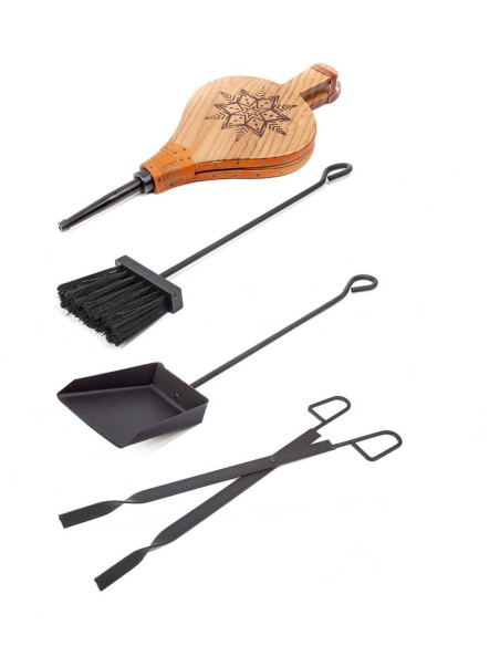 JUEGO CHIMENEA 4 PZAS ROSETA 230X750 mm