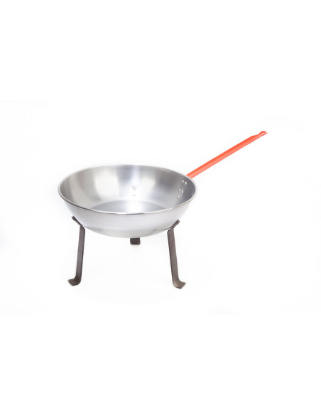 SARTEN PULIDA CON PATAS 400X280 MM